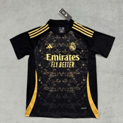 2024/2025 Real Madrid Special Edition Black Gold Football Shirt1:1 Thai Quality