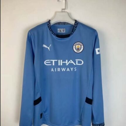 2024/2025 Long Sleeve Manchester City Home Football Shirt 1:1 Thai Quality