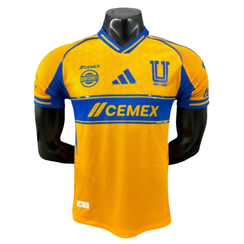 Adidas Men Tigres UANL Jersey Home Shirt Player Version 25-26
