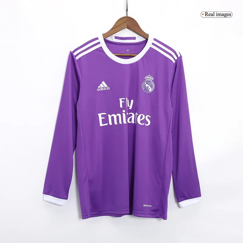 Real Madrid Retro Long Sleeve Jersey Away 2016-17