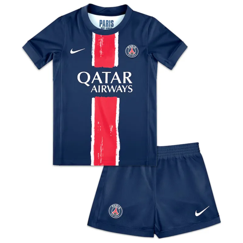 24-25 Paris Saint-Germain Home Soccer Kids Kit Jersey+Shorts