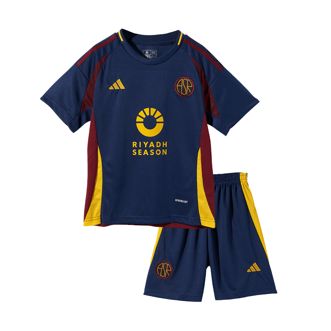 Kids Roma Custom Third Away Soccer Kits 2024-25