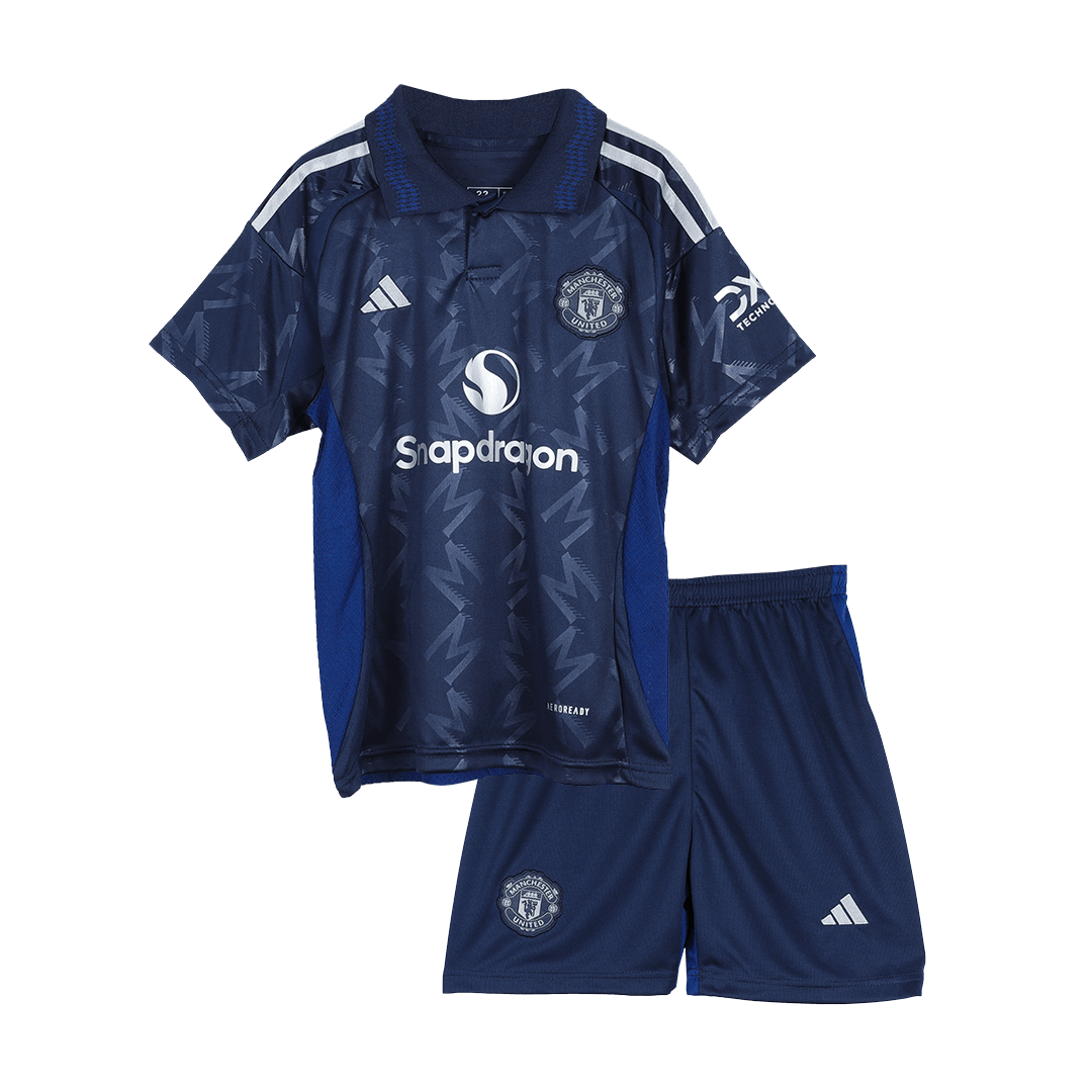 24-25 Manchester United Away Kids Jersey+Shorts