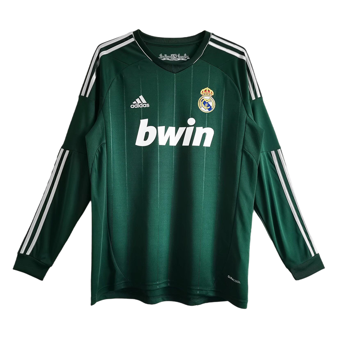 Real Madrid Retro Jersey Third Away Long Sleeve Soccer Shirt 2012-13