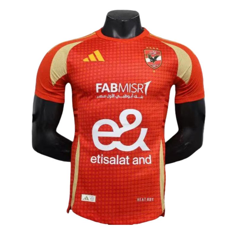 Player edition 24-25 Ahliatbala jersey home short sleeved football jersey