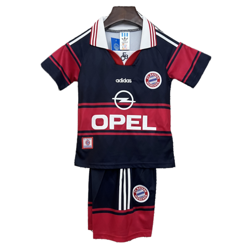 Kids Bayern Munich Retro Soccer Home Kits 97-99