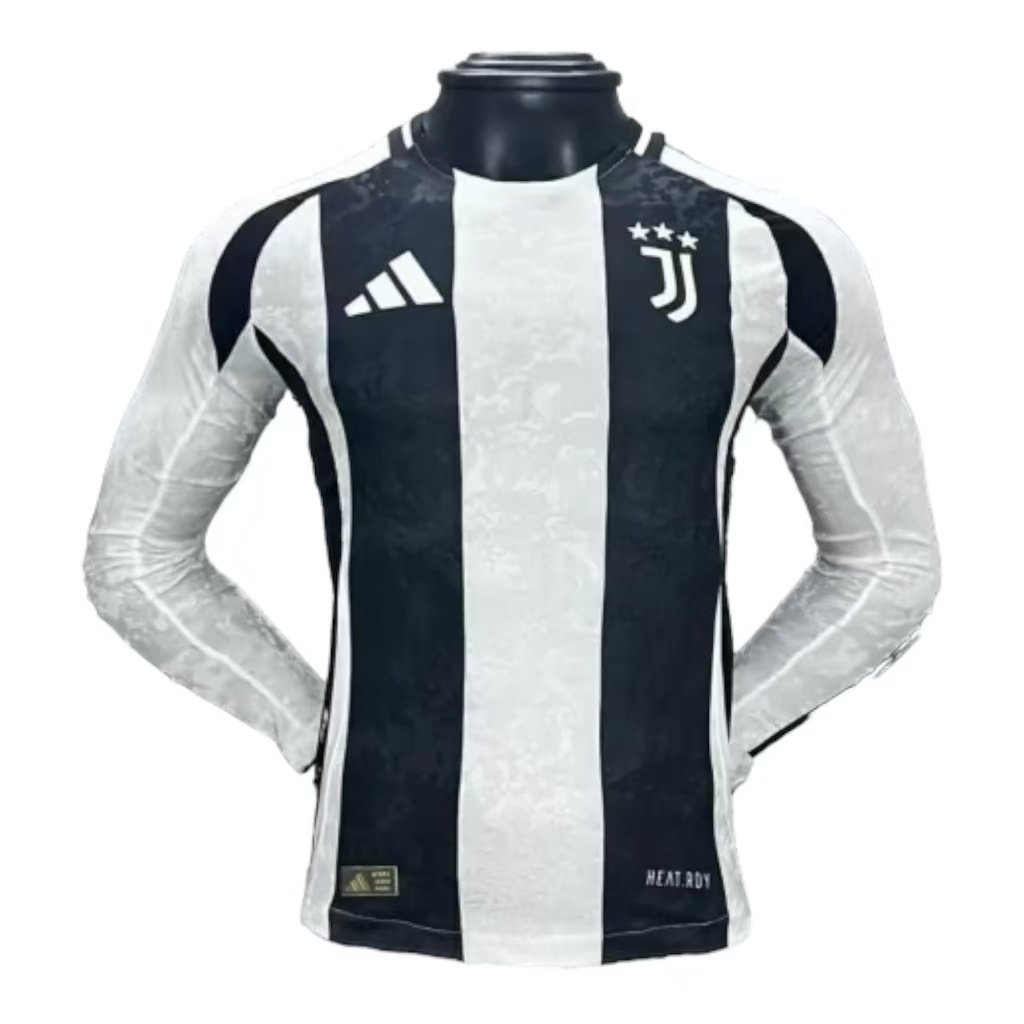 24-25 Juventus Home Soccer Jersey Player Version Long Sleeve